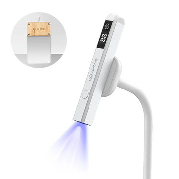 Nebx Rechargeable Single Nail Lamp M46 – Compact UV/LED Lamp with Holder & Foot Pedal for Perfect Gel Curing